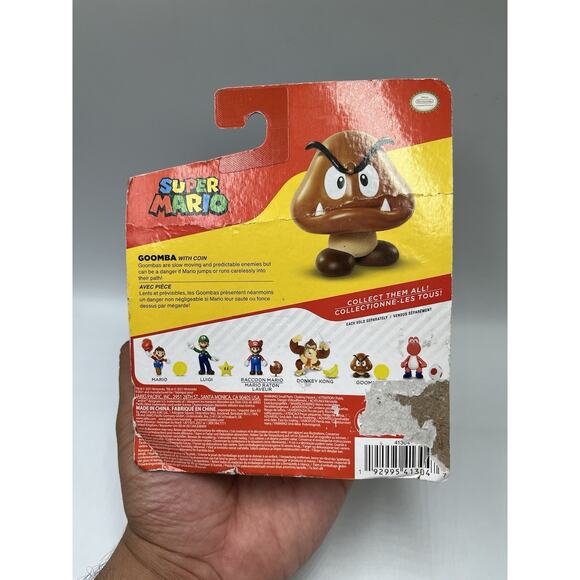 *FREE SHIP* 2.5" GOOMBA + COIN Super Mario World of Nintendo JAKKS PACIFIC - Picture 3 of 5